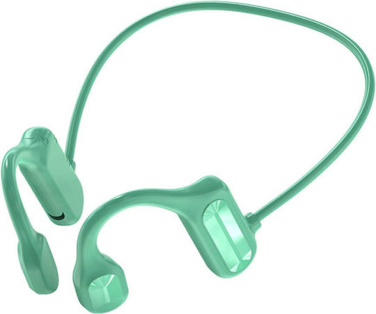 Bolaris Malibu Bone Conduction Bluetooth Handsfree Headphones with Sweat Resistance Green
