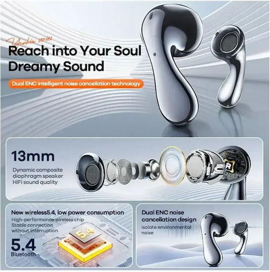 Remax W17 Pro Earbud Bluetooth Handsfree Earphones with Charging Case Gray view 4