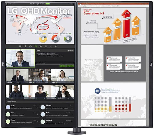 LG 27QP88DP-BS IPS HDR Monitor 27" QHD 2560x1440 with Response Time 5ms GTG view 3