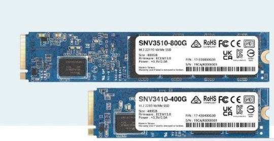 Synology SNV3510 SSD 400GB M.2 Type with PCI Express 3.0 Connection SNV3510-400G view 4