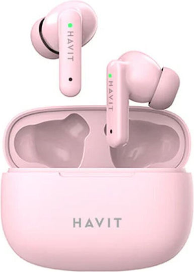 Havit TW967 Pro In-ear Bluetooth Handsfree Earphones with Charging Case Pink view 4