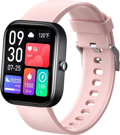 Gts5 2,0 Inch Fitness Health Smart Watch Bt Call Heart Rate Blood Pressure Met Blood Glucose Pink view 1
