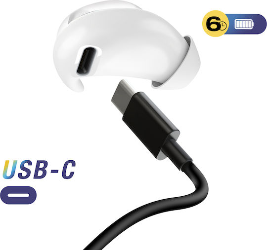 Avizar In-ear Bluetooth Handsfree Earphones White view 4