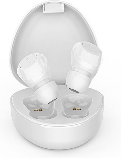 M9 In-ear Bluetooth Handsfree Earphones with Charging Case White view 2