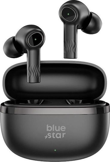 Blue Star AC20E In-ear Bluetooth Handsfree Earphones with Charging Case Black view 3
