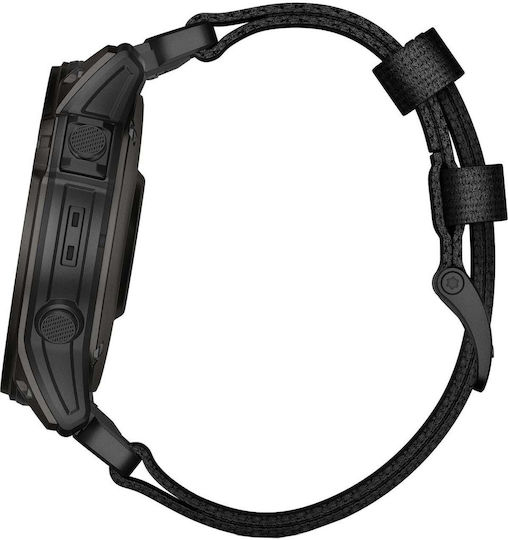 Garmin Tactix 7 AMOLED Edition Titanium Waterproof Smartwatch with Heart Rate Monitor (Nylon and Silicone Black) view 4
