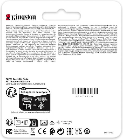 Kingston Industrial SDHC 16GB Class 10 U1 V10 A1 UHS-I vue 4