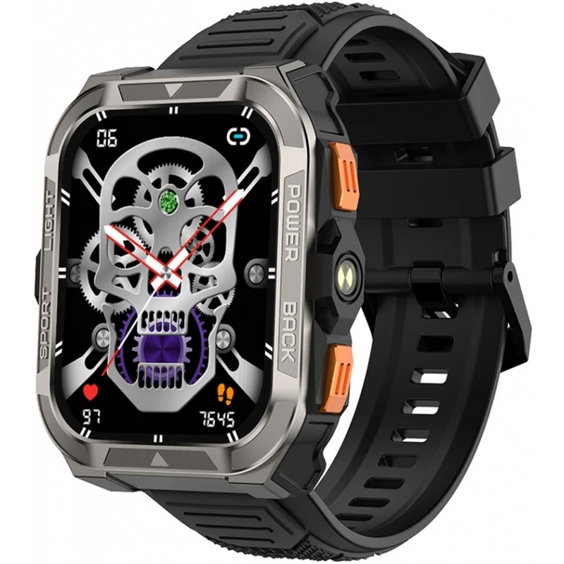 BlackView W80 Pro 56mm Smartwatch with Heart Rate Monitor (Black) view 1
