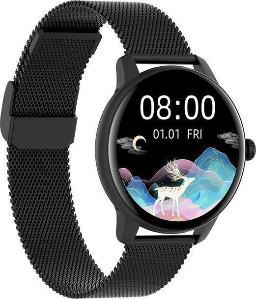 Gino Rossi SW020-2 Smartwatch with Heart Rate Monitor (Black) view 3