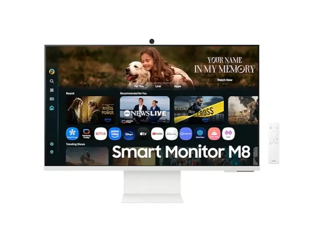 Samsung M8 M80F VA HDR Smart Monitor 32" 4K 3840x2160 with Response Time 4ms GTG White vue 3