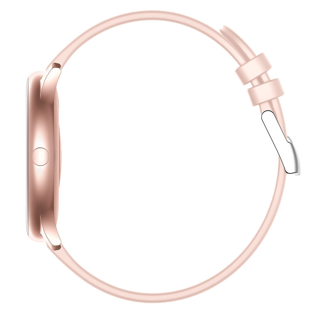 KrazyFit Aluminium Smartwatch with Heart Rate Monitor (Pink) view 2