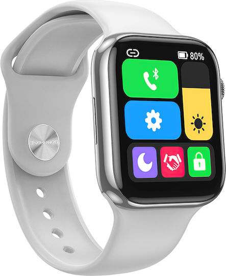 Borofone BD1 Sports Smartwatch with Heart Rate Monitor (Silver) view 1