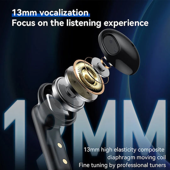 Yesido TWS25 In-ear Bluetooth Handsfree Earphones with Charging Case Black view 4