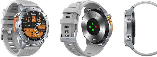 Zeblaze Stratos 2 Ultra Stainless Steel 52mm Waterproof Smartwatch with Heart Rate Monitor (Silver) view 4