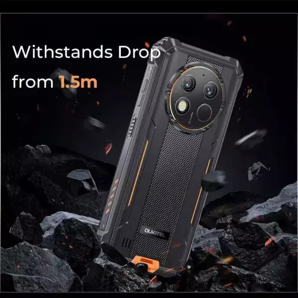 Oukitel W28 E Dual SIM (4GB/64GB) Resistant Smartphone Orange view 4