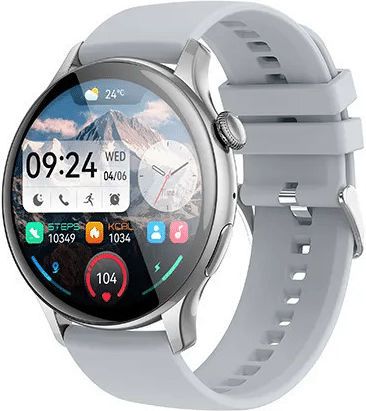 362887 46mm Smartwatch with Heart Rate Monitor (Silver)