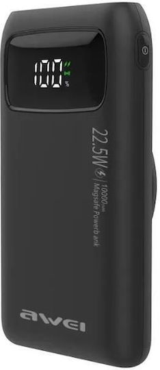 Awei P156 MagSafe Power Bank 10000mAh With USB-A Port and USB-C Port Black