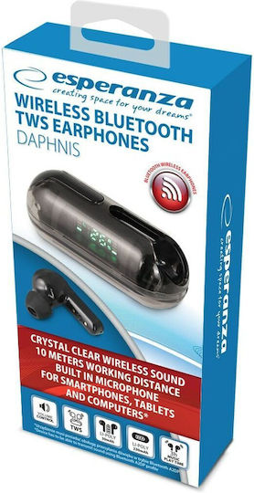 Esperanza EH239K In-ear Bluetooth Handsfree Earphones with Charging Case Black Ansicht 3