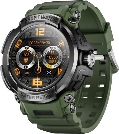 T90 1.5 Inch Color Screen Bluetooth Smart Watch Support Health Monitoring & 123 Sports Modes Green