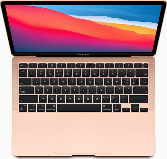 Apple MacBook Air 13.3" (2020) IPS QHD+ (M1-8-core/8GB/512GB SSD) Gold (GR Keyboard) Ansicht 5