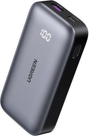 Ugreen PB502 Power Bank 10000mAh 30W with USB-A Port and USB-C Port Power Delivery / Quick Charge 3.0 Gray