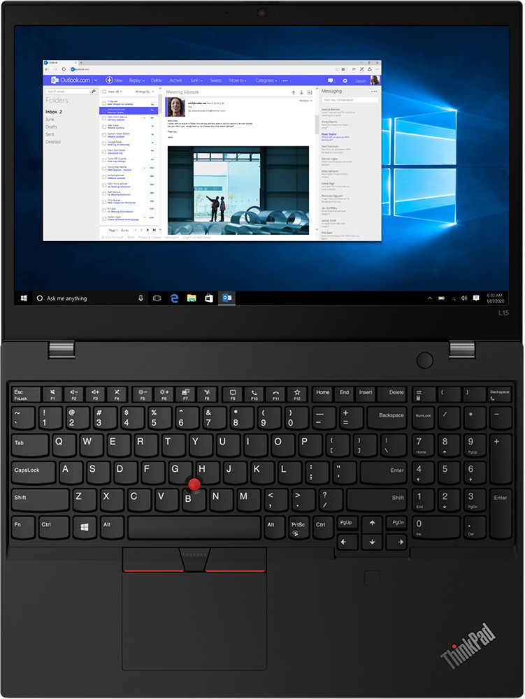 Lenovo ThinkPad L15 Gen 2 (Intel) 15.6" IPS FHD (i3-1115G4/8GB/256GB SSD/W11 Pro) Black (US Keyboard) view 4