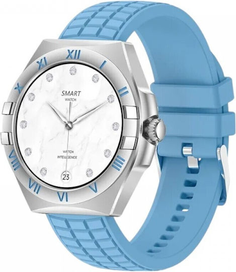 LG80 Mini 41mm Smartwatch with Heart Rate Monitor (Blue) view 1