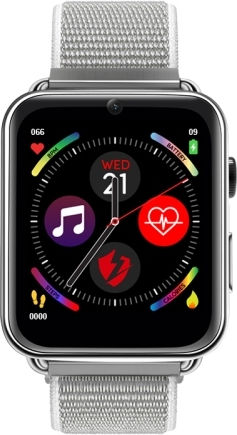 Lem10 Smartwatch with Heart Rate Monitor (Silver)