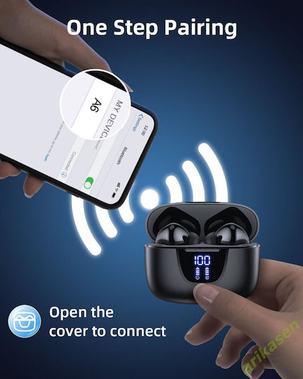 In-ear Bluetooth Handsfree Earphones Black view 4