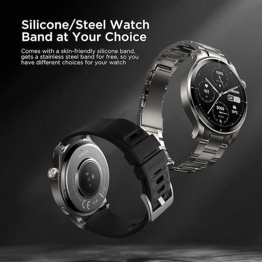 Joyroom Jr-fv1 Venture Series 1.43 Inch Bluetooth Call Smart Watch Supports Sleep Monitoring Blood Oxygen Detection Dark Grey view 5