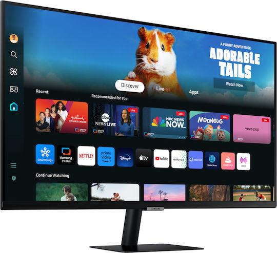 Samsung M50D VA HDR Smart Monitor 27" FHD 1920x1080 with Response Time 4ms GTG view 2