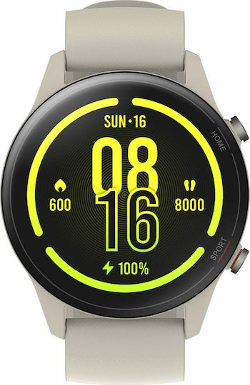 Xiaomi Mi Watch Waterproof with Heart Rate Monitor (Beige)