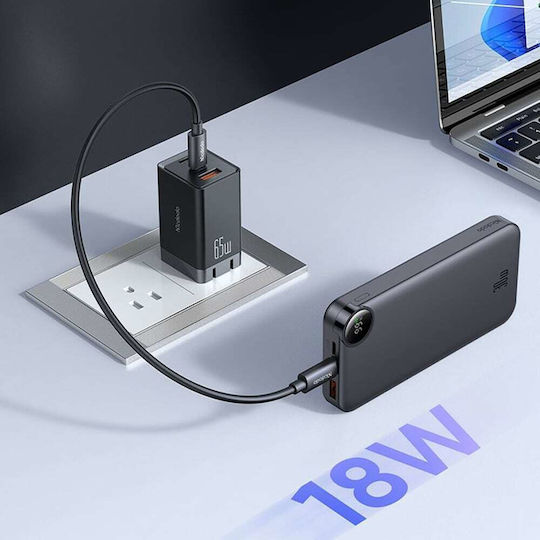 Mcdodo MC-3850 Power Bank 10000mAh 30W with USB-A Port and USB-C Port Black view 6