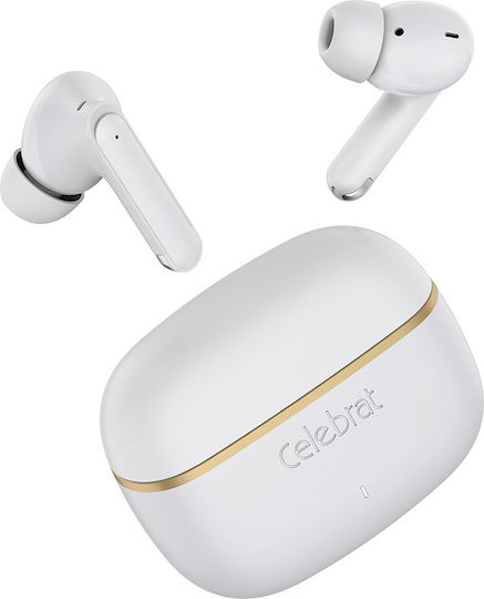 Celebrat WD03 In-ear Bluetooth Handsfree Earphones with Charging Case White