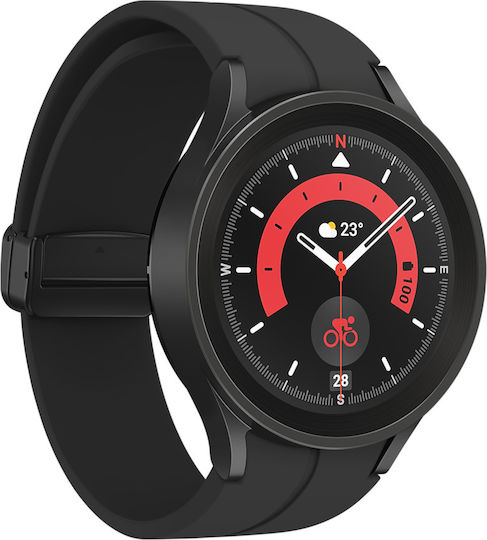 Samsung Galaxy Watch5 Pro LTE Titanium 45mm Waterproof with Heart Rate Monitor (Black) view 3