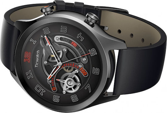 Ticwatch C2 Stainless Steel 43mm Smartwatch (Black) view 5