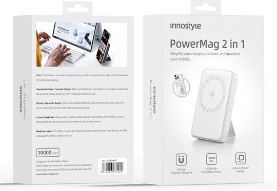 Innostyle Powermag MagSafe 10000mAh 20W White view 8