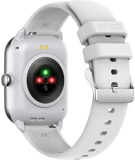 Colmi C61 Aluminium Smartwatch with Heart Rate Monitor (Silver) view 5