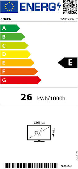 GoGEN Television 32" HD Ready LED TVH32P320T (2023) view 2