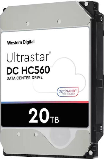 Western Digital Ultrastar DC HC560 SE 20TB HDD Hard Drive 3.5" SAS 3.0 7200rpm with 512MB Cache for NAS / Server 0F38652