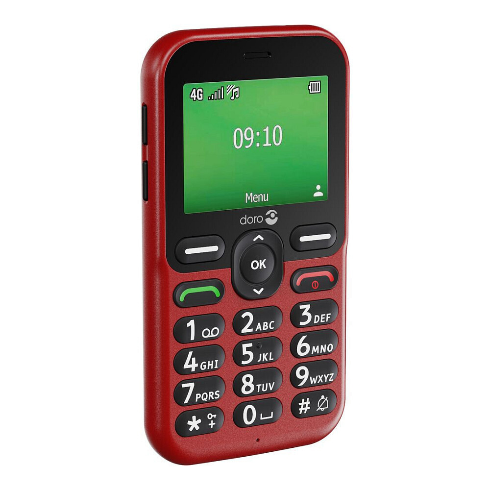 Doro Leva E10 Dual SIM Mobile Phone with Large Buttons Red – vizualizare 4