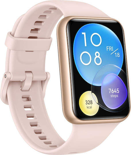 Huawei Watch Fit 2 Active Waterproof with Heart Rate Monitor (Sakura Pink) view 2