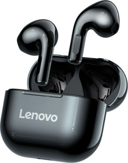Lenovo LivePods LP40 Earbud Bluetooth Handsfree Earphones with Sweat Resistance and Charging Case Black