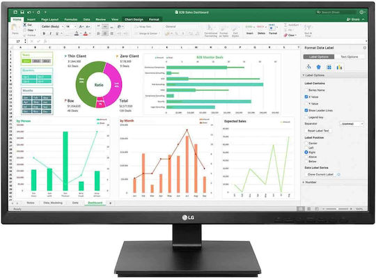 LG 24BK55YP-B IPS Monitor 24" FHD 1920x1080 with Response Time 5ms GTG view 1