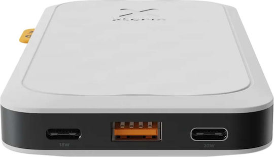 Xtorm Power Bank 10000mAh 20W with USB-A Port and 2 USB-C Ports White view 2