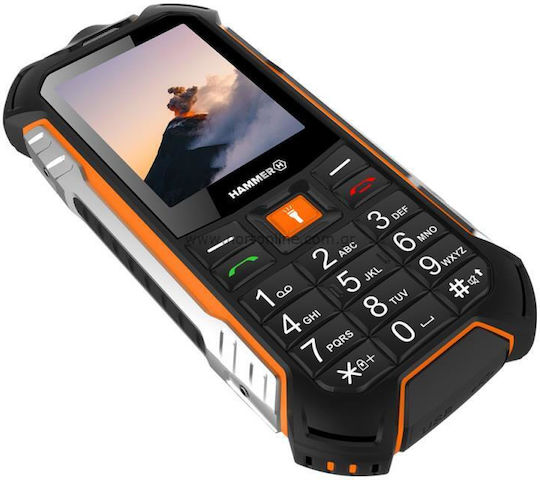 Hammer Boost LTE 256MB/64MB Dual SIM Resistant Mobile with Buttons Black view 4