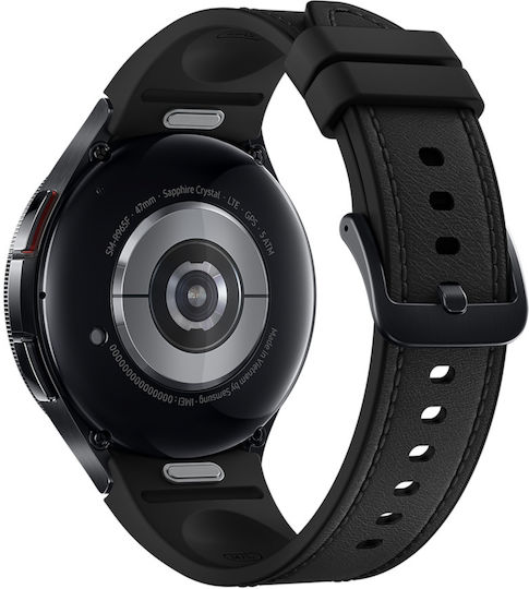 Samsung Galaxy Watch6 Classic LTE Stainless Steel 47mm Waterproof with eSIM and Heart Rate Monitor (Black) view 4