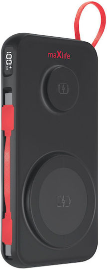 Maxlife MXPB-08 MagSafe Power Bank 10000mAh 15W Black view 1