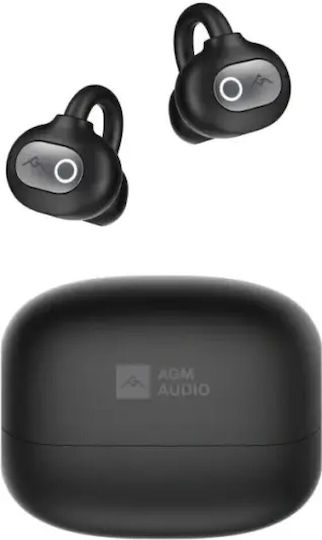 AGM Open Buds 1 Bluetooth Handsfree Earphones with Sweat Resistance and Charging Case Black view 1