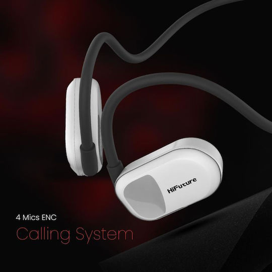 HiFuture Future Mate In-ear Bluetooth Handsfree Earphones with Sweat Resistance Silver/White view 6